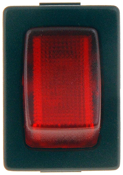 DORMAN 85915 Dorman 85915 Electrical Switches - Rocker Switch - Rectangular Style - Mini - Red Glow Universal Fit