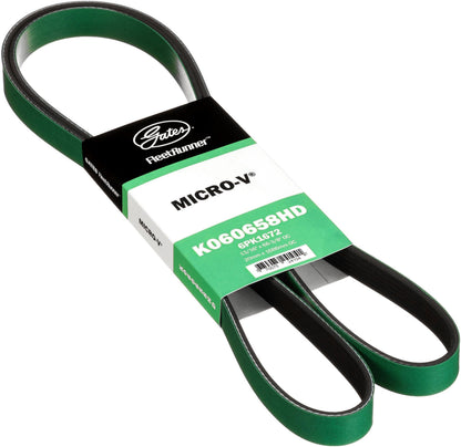 Gates K060658HD FleetRunner Micro-V Serpentine Drive Belt