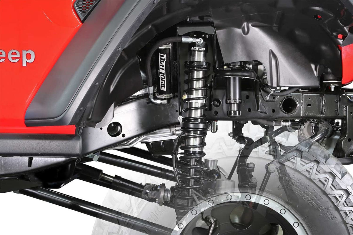 FABTECH K4238DL Fabtech - 21-22 Jeep JL 4-Door 5in Coilover Conversion w/DLSS 2.5 Resi (K4238DL)