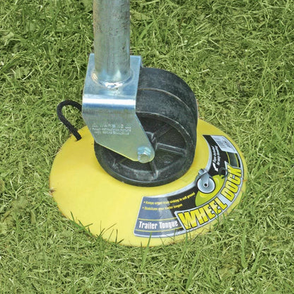 CAMCO 44632 Camco Heavy Duty Wheel Dock with Rope Handle - Helps Prevent Trailer Wheel from Sinking Into Dirt or Mud, Easy to Store and Transport (44632)