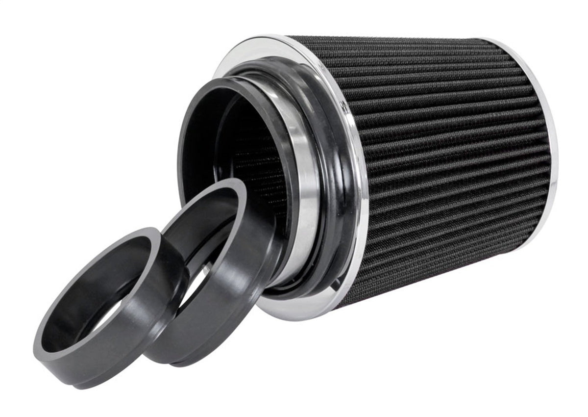 SPECTRE 8131 Spectre Universal Clamp-On Air Filter: High Performance, Washable Filter: Round Tapered; 3 in/3.5 in/4 in Flange ID; 6.719 in (171 mm) Height; 6 in (152 mm) Base; 4.75 in (121 mm) Top, SPE-8131, Black