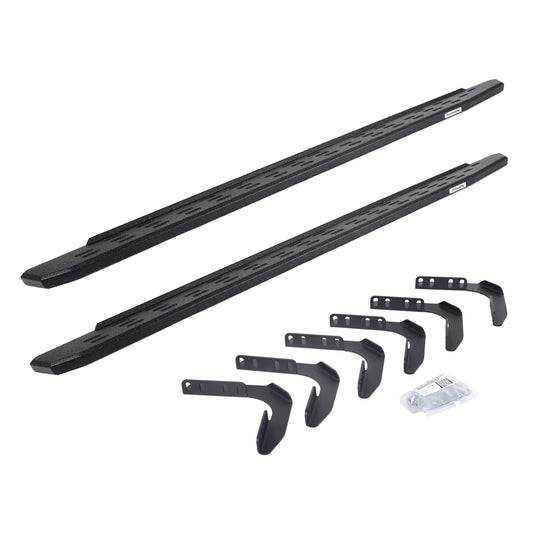 GO RHINO 63441687PC Go Rhino! RB10 Running Boards - Complete Kit: RB10 Running Board + Brackets