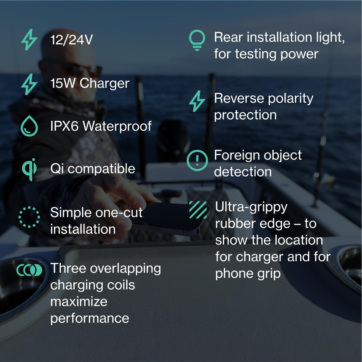 SCANSTRUT SC-CW-1GT Scanstrut SC-CW-1GT WATERPROOF WIRELESS CHARGER - HIDDE
