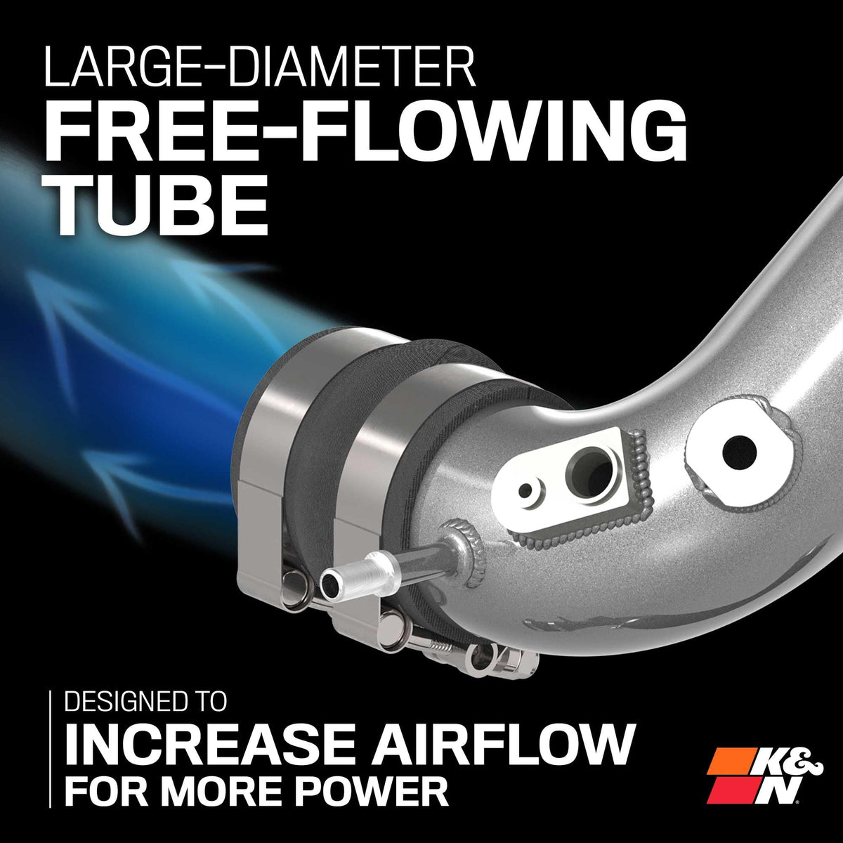 K&N FILTER 77-1020KC K&N Cold Air Intake System: High-Flow Air Filter, Increase Performance & Towing: Compatible with 2023-2024 Bronco Raptor, Ranger Raptor, 77-1020KC