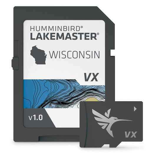 HUMMINBIRD 601010-1 Humminbird LakeMaster Wisconsin V1 Map SD Card for Fish Finders