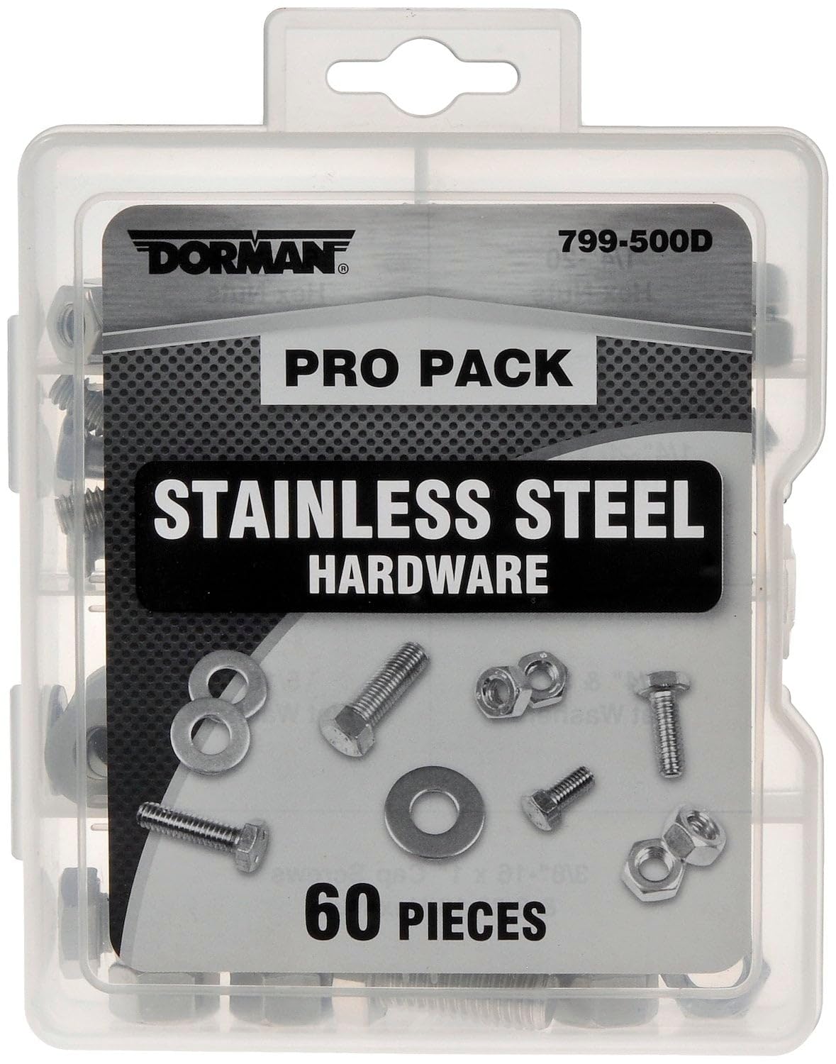 DORMAN 799-500D Dorman 799-500D: Pro Pack Stainless Steel Hardware - 60 Pieces