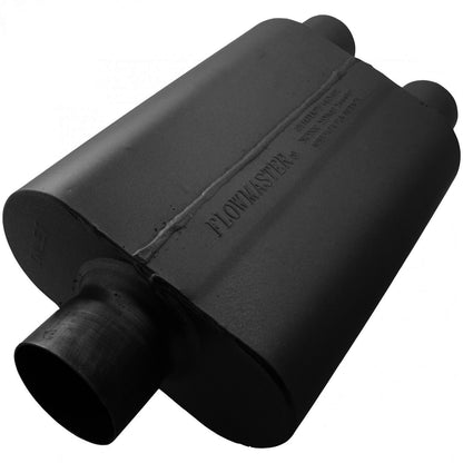 FLOWMASTER 80430402 Flowmaster 80430402 40 Series Muffler 409S - 3.00 Center In and 2.50 Dual Out - Aggressive Sound