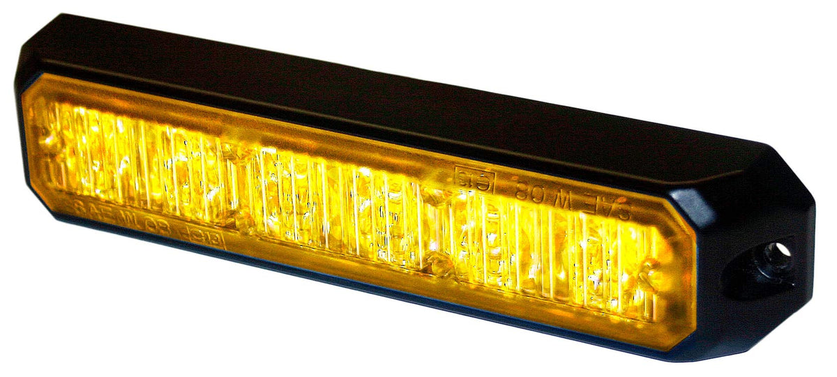 HELLA H22890001 HELLA H22890001 MS6 Mini LED Lighthead, 12/24 VDC, 5 Flashing Patterns, Amber