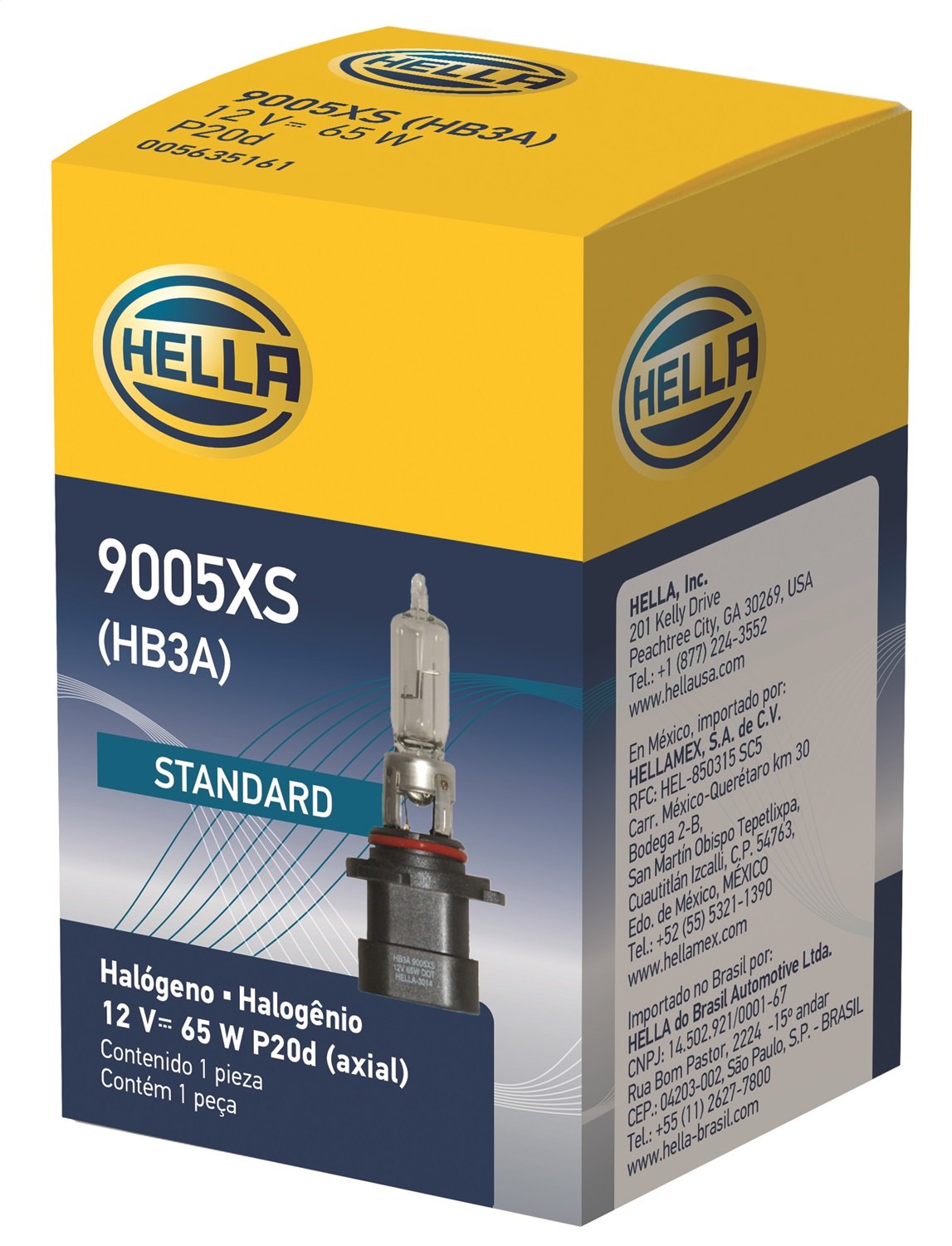 Hella 9005XS Standard Halogen Bulb, 12 V, 65W