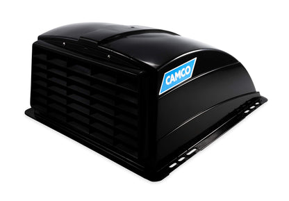CAMCO 40443 Camco Standard Roof Vent Cover, Opens for Easy Cleaning, Aerodynamic Design, Easily Mounts to RV with Included Hardware-Black (40443)