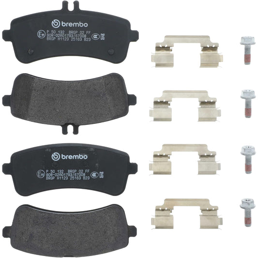 BREMBO P50132 Brembo P50132 Low-Met Rear Disc Brake Pad Set MERCEDES-BENZ OE#
