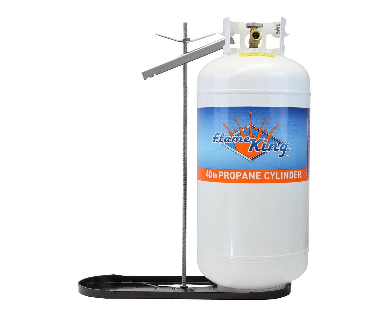FLAME KING KT40MNT Flame King Dual RV Propane Tank Cylinder Rack for RVs and Trailers for 40lb Tanks - KT40MNT (Tanks Sold Separately)