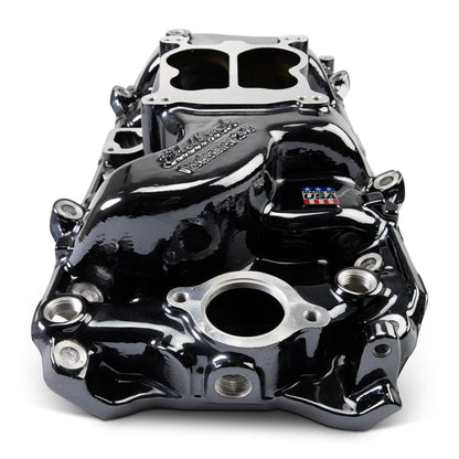 EDELBROCK 2161-BP Edelbrock - INTAKE MANIFOLD, BB CHEVY 396-454 OVAL PORT, PERFORMER, BLACK PLASMA COATED (2161-BP)