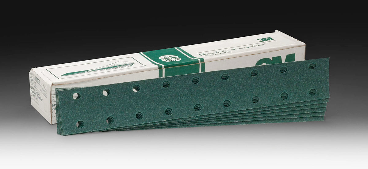 3M 00539 3M Green Corps Hookit Sheet, 00539, 80, 2-3/4 in x 16-1/2 in, 50 Sheets per Carton