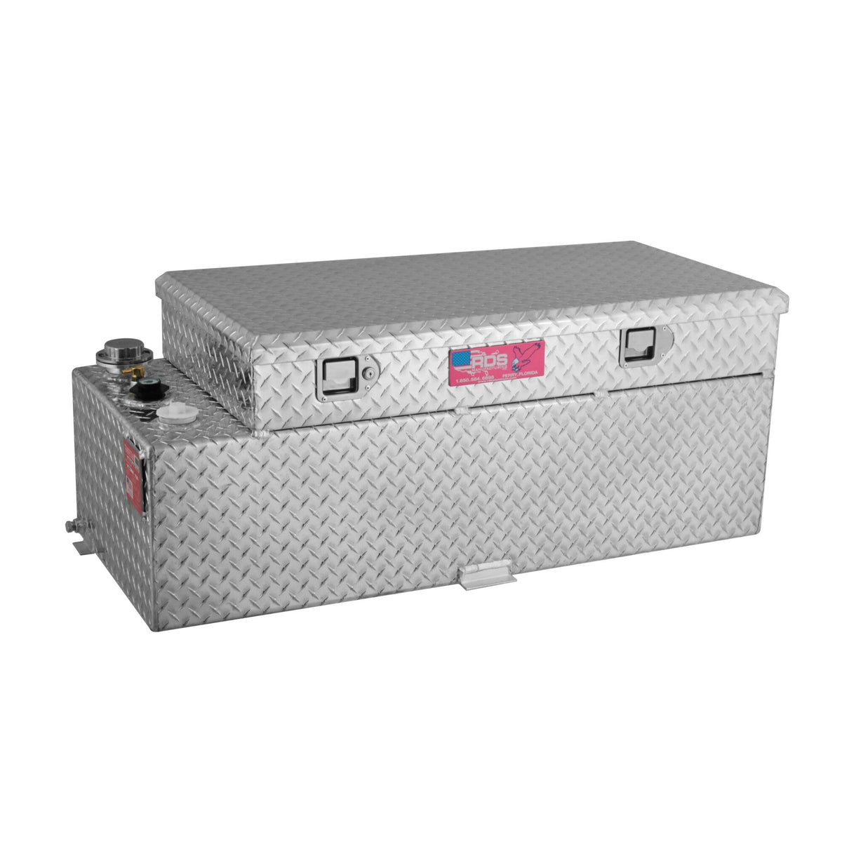 RDS MFG INC 71789 RDS MFG INC RDS 71789 Rectangular Auxiliary/Transfer Combo Fuel Tank and Tool - 51 Gallon Capacity
