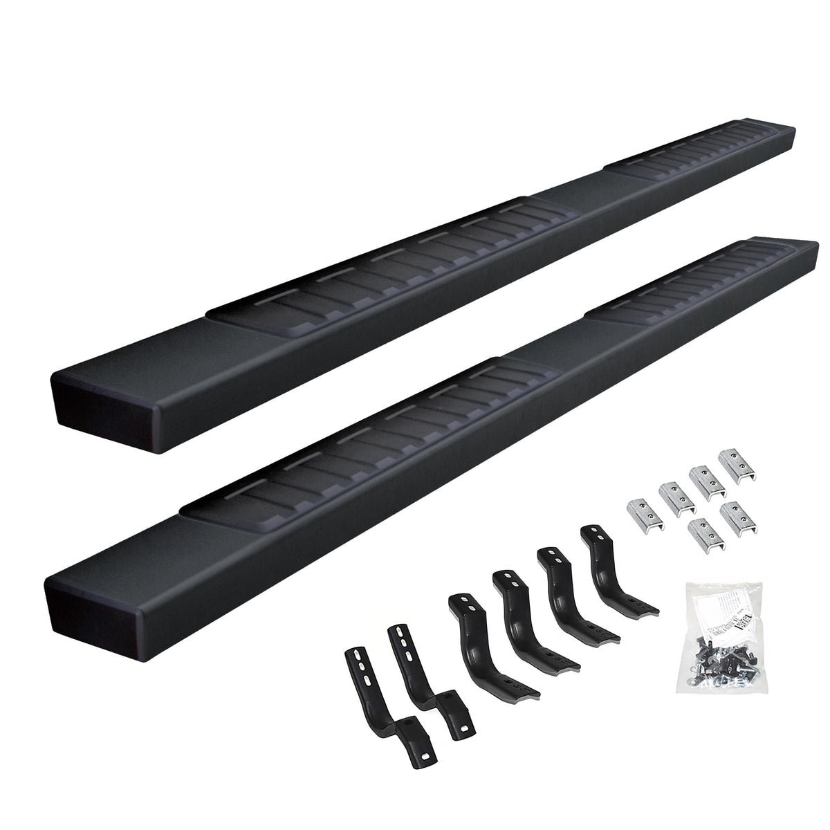 GO RHINO 6862443587T Go Rhino 6" OE Xtreme II Sidesteps & Brackets | Galvanized Steel, Textured Black | 6862443587T | Fits 2022-2024 Toyota Tundra Crew Max Pickup