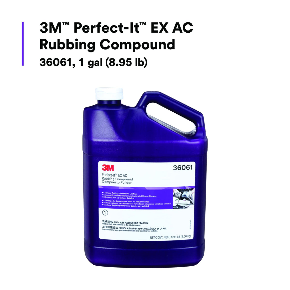 Perfect-It 3M 3M EX AC Rubbing Compound, 36061, 1 Gallon