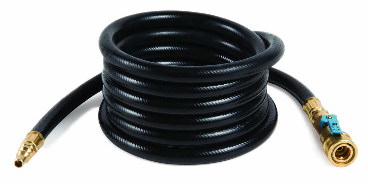 CAMCO 57282 Camco 10ft Heavy Duty Quick-Connect RV Propane Hose, Connects RV Propane Supply with Olympian 5100, 5500 and Other Low Pressure Grills (57282), Black