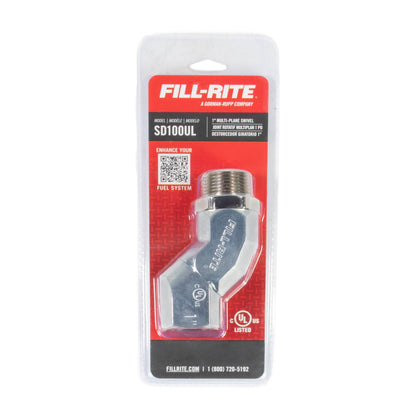 FILL RITE SD100UL Fill-Rite SD100UL 1" Multi-Plane Fuel Nozzle Swivel - Heavy-Duty, 360° Rotation, Reduces Hose Wear & Kinking, Improves Safety & Fueling Efficiency