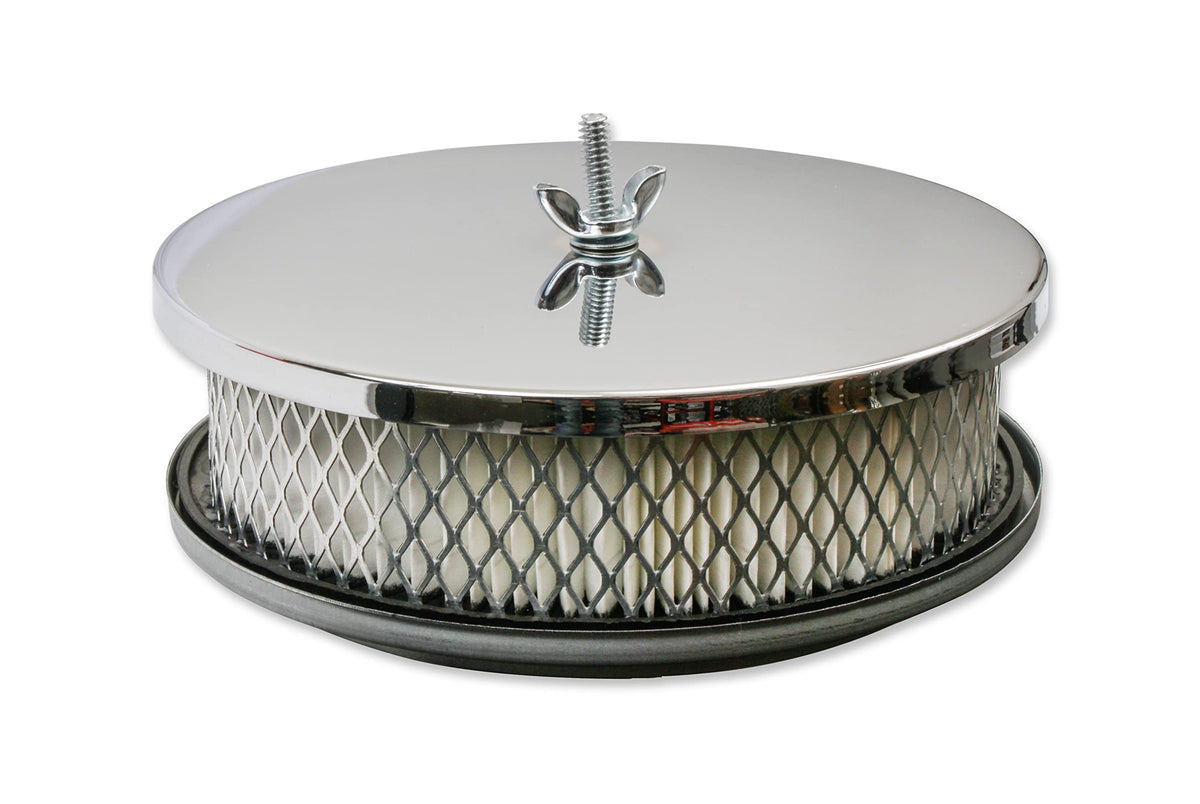 MR GASKET 1486 Mr. Gasket 1486 Air Cleaner - 6-1/2 Inch Diameter, 2 Inch Tall - Chrome