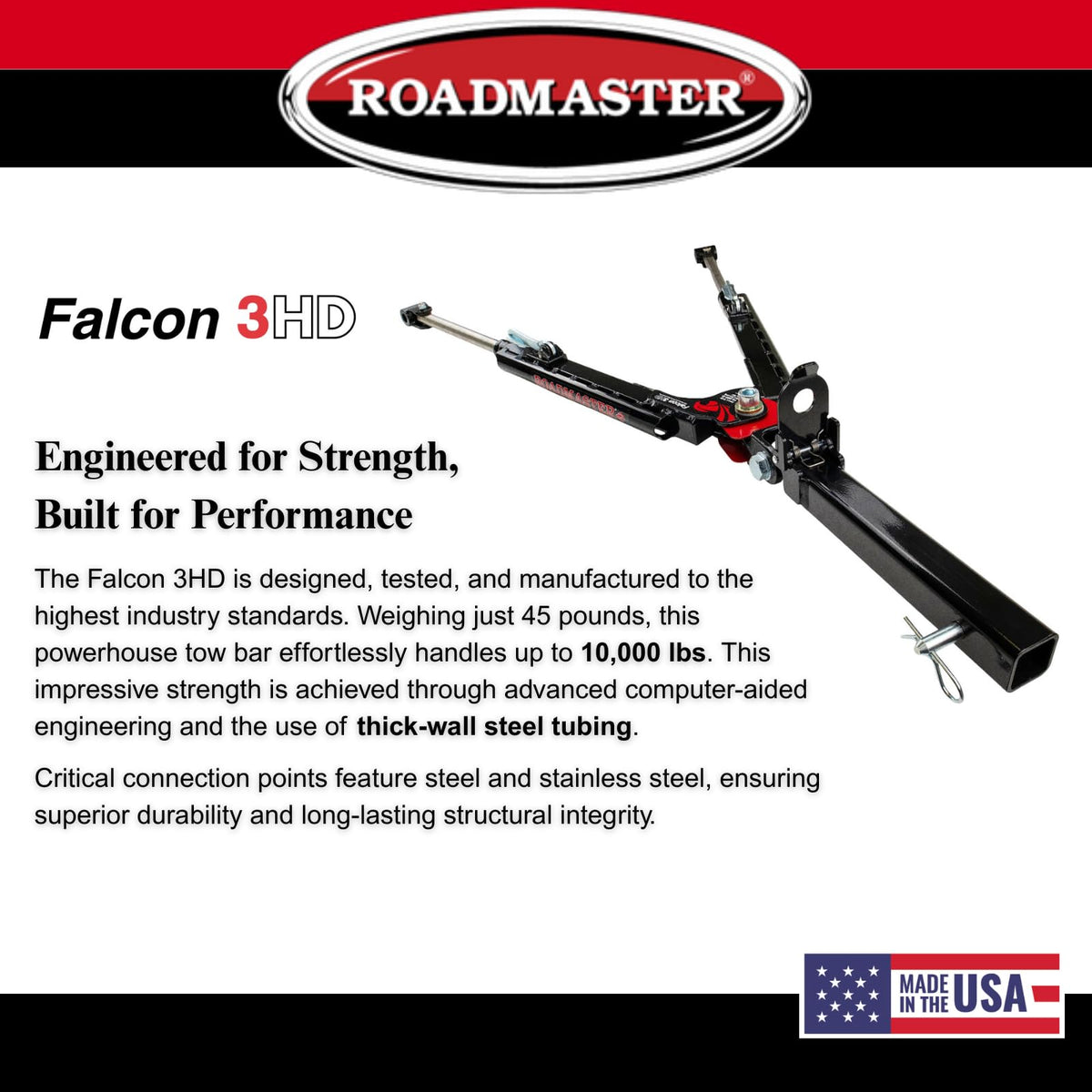 ROADMASTER 622 Roadmaster 622 Falcon 3HD Tow Bar