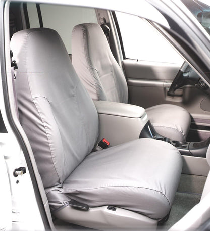 COVERCRAFT SS2459PCCH Covercraft SS2459PCCH SeatSaver Front Row Custom Fit Seat Cover for Select Ram 1500 Models - Polycotton (Charcoal)