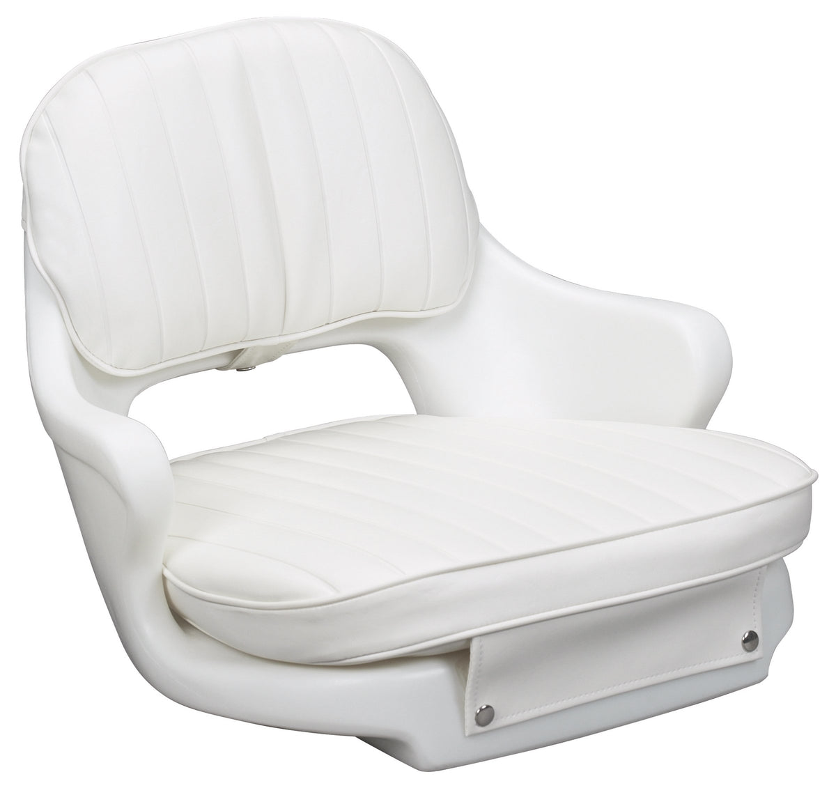 MOELLER ST2000-HD Moeller Marine Moeller ST2000-HD, Boat Helm Seat and Cushion, Includes Mounting Plate , White , 24.5" x 20" x 16"