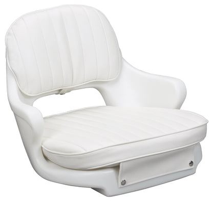 MOELLER ST2000-HD Moeller Marine Moeller ST2000-HD, Boat Helm Seat and Cushion, Includes Mounting Plate , White , 24.5" x 20" x 16"