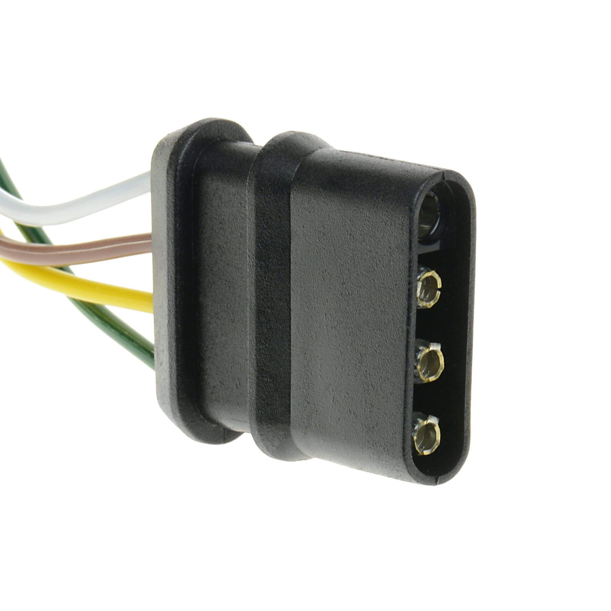 T-H MARINE BE-TR-59380-DP T-H Marine 4-Way Trunk Side Trailer Wire Connector – 24 in Trailer Wiring Extension with Color-Coded Wires for 12V DC Vehicle to Trailer Brake Turn Tail Light Hookup