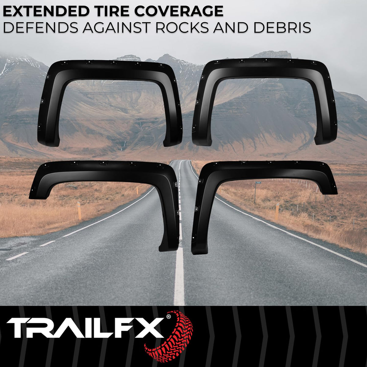 TRAILFX TFC3002S Trailfx TFC3002S POCKET STYLE FLARE SMOOTH SET OF 4