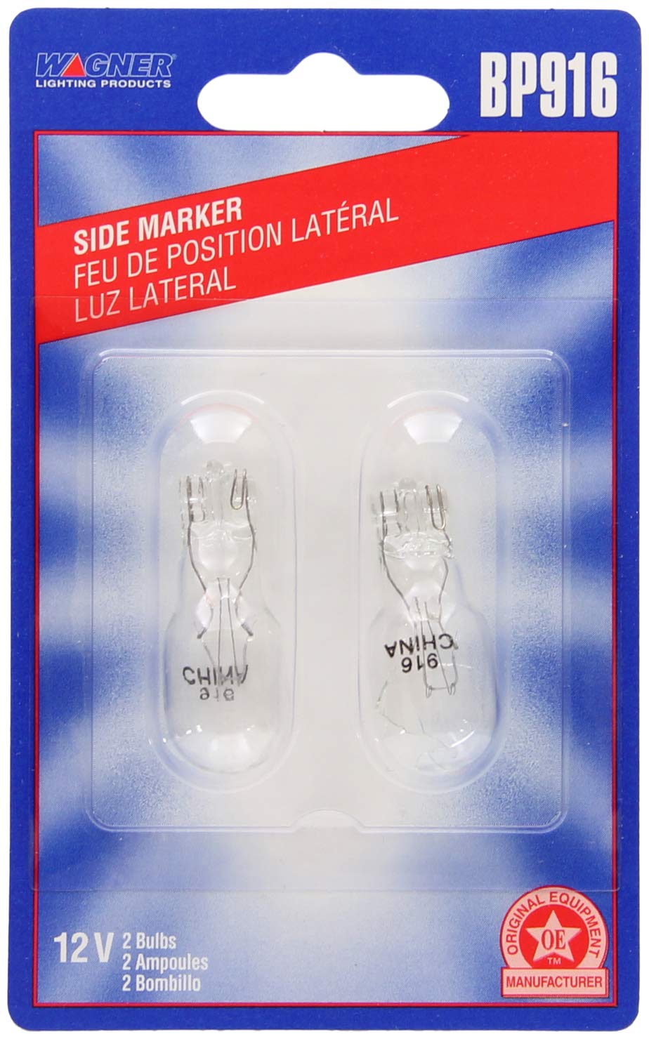 WAGNER BP916 Wagner Lighting BP916 Standard Multi-Purpose Light Bulb Card of 2