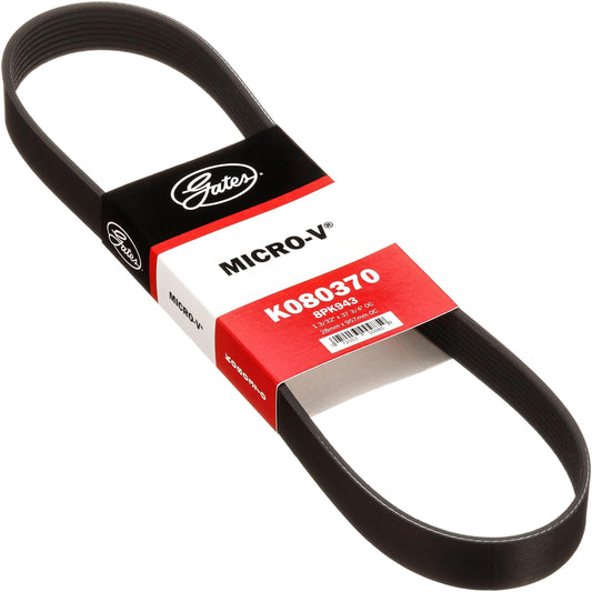 Gates K080370 V-Ribbed Belt Serpentine Belt