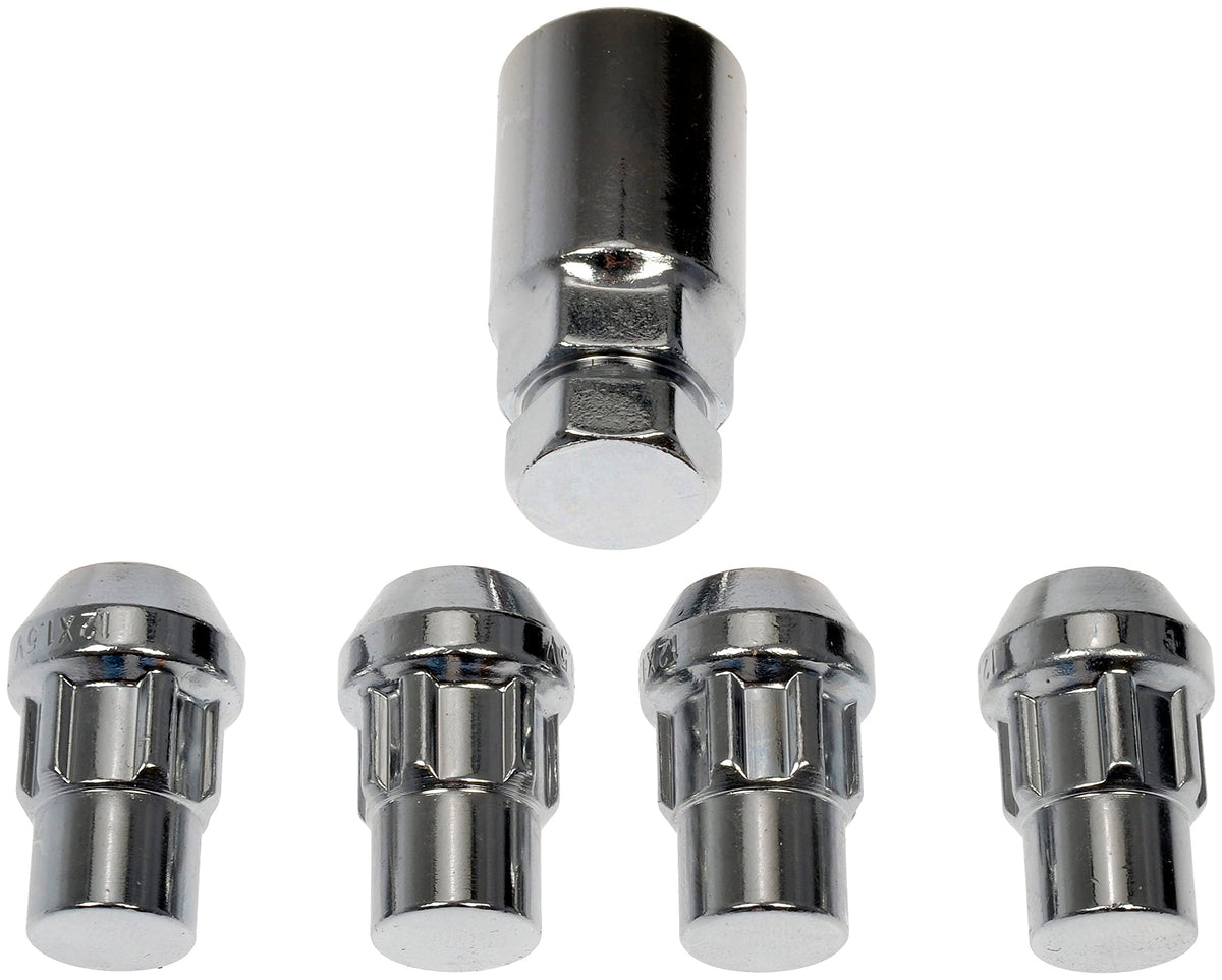 Dorman 712-328 WHEEL NUT LOCK CHROME ACORN SET M12-1.50