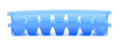 CAMCO 44100 Camco Stackable Miniature Ice Cube Tray for Compact Spaces, 2-Pack (44100), Blue
