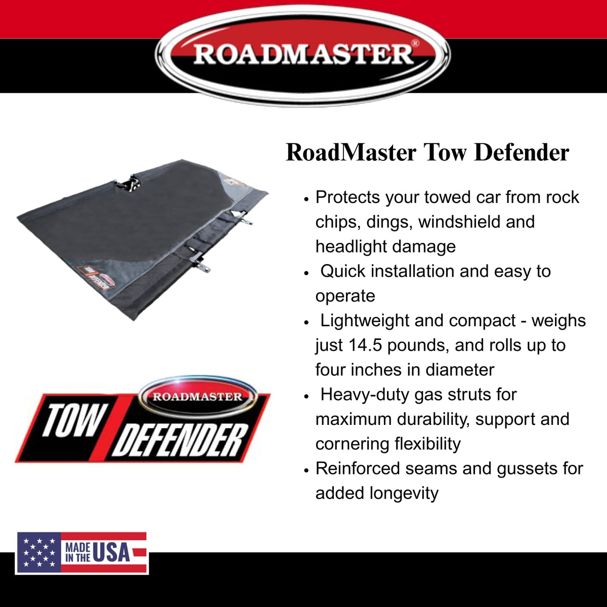 ROADMASTER 4750 Roadmaster 4750 Tow Defender Rock Shield fits Direct Connect and Blue Ox/Demco Baseplates | Maximum Protection | Easy Installation | Lightweight and Compact | Made in the USA