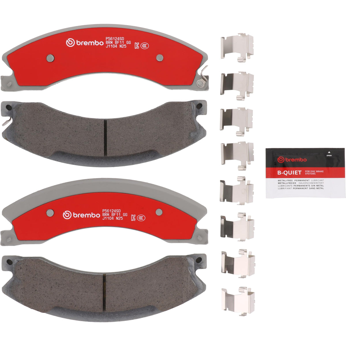 BREMBO P56124SD Brembo Disc Brake Pad Set Severe Duty P56124SD