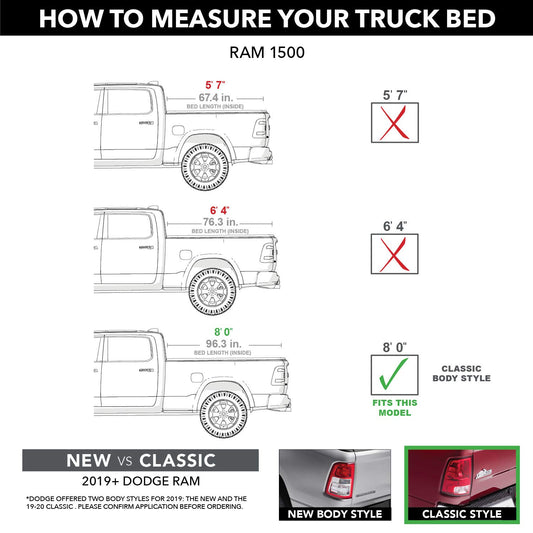 ROLL N LOCK LG449M Roll-N-Lock LG449M Locking Retractable M-Series Truck Bed Tonneau Cover for 2009-2018 Dodge Ram 1500; 2010-2018 Ram 2500/3500 | Fits 8' Bed (Excludes Models w/RamBox) , Black