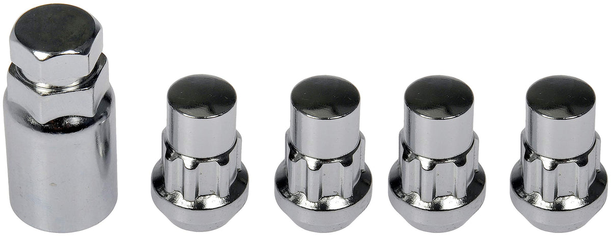 Dorman 712-628 WHEEL NUT LOCK CHROME ACORN SET M14-1.50
