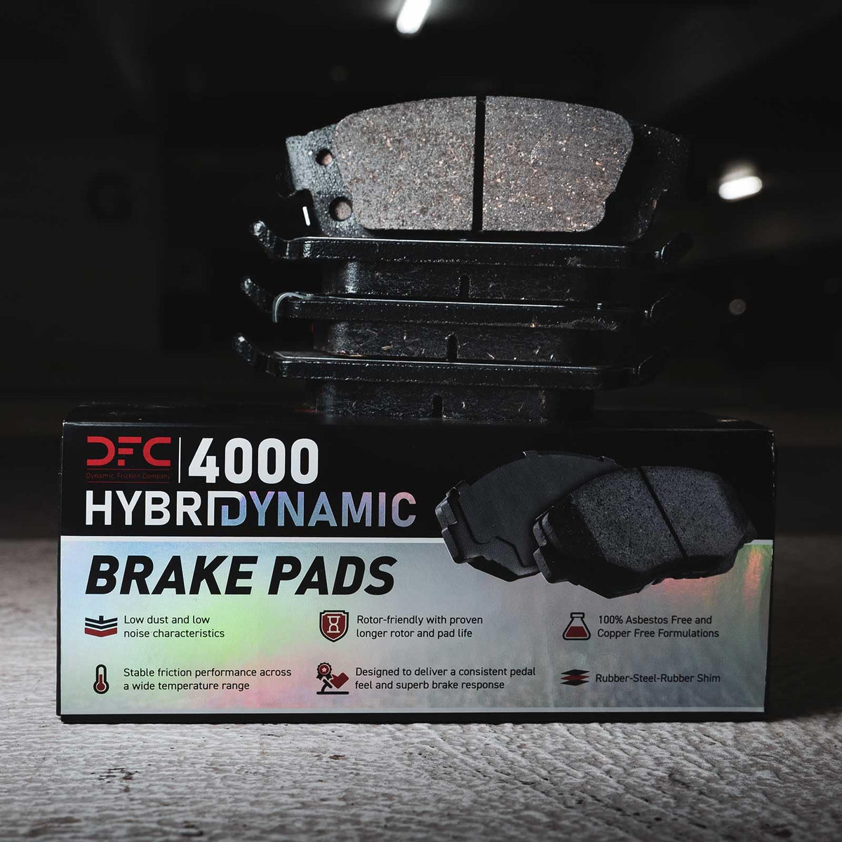 Dynamic Friction 4000-2200-00 DFC Rear 4000 HybriDynamic Brake Pads