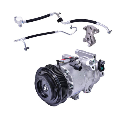 MANDO 10A1073 Mando New 10A1073 AC Compressor with Clutch Original Equipment (Pre-filled Oil)