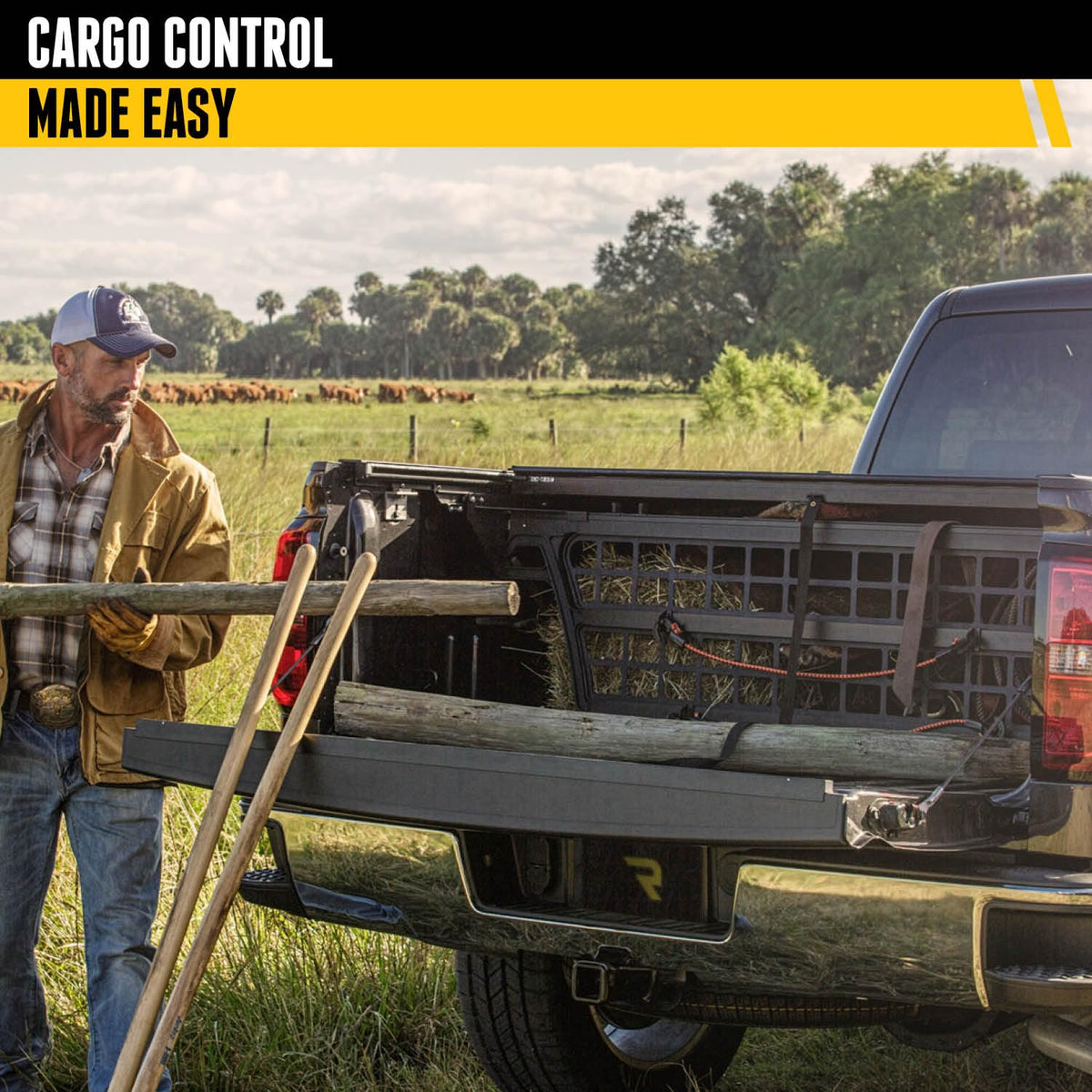 ROLL N LOCK CM575 RealTruck Roll-N-Lock Cargo Manager Truck Bed Organizer | CM575 | Fits 2022 - 2025 Toyota Tundra Crew Cab, Double Cab 5' 7" Bed (66.7")