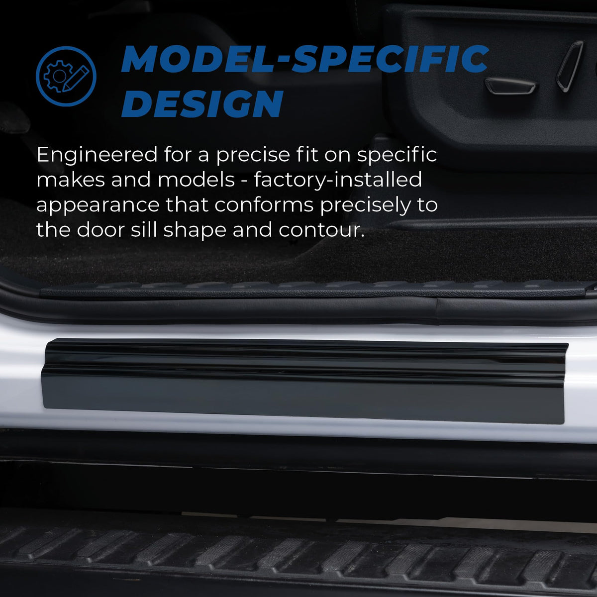 PUTCO 95151BP Putco Black Platinum Door Sill Plates Kit - Fits Ford Maverick 2022-2027 SuperCrew