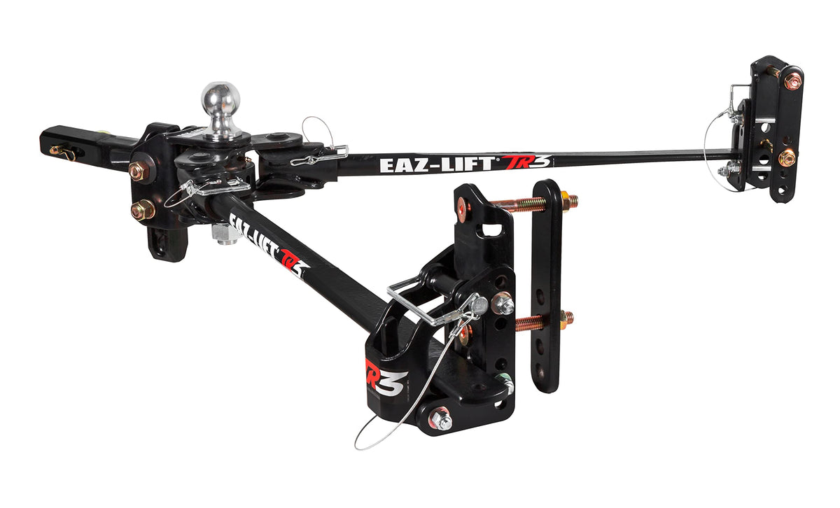 CAMCO 48901 Camco Eaz-Lift TR3 600lb Weight Distribution Hitch Kit - Features 800lb Max Tongue Weight Rating, Pre-Installed 2-5/16-inch Hitch Ball, and Adjustable Sway Control - (48901)