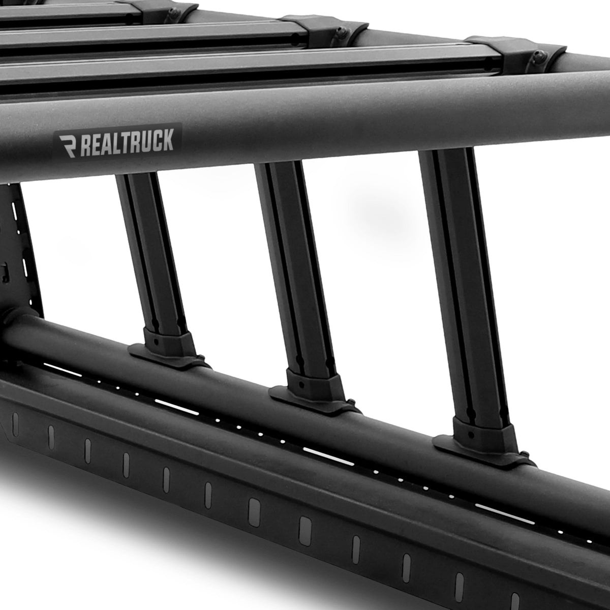 GO RHINO 5910050T Go Rhino Overland Xtreme Rack | Steel and Aluminum, Textured Black | 5910050T | Fits 2016 - 2025 Toyota Tacoma; 15-22 Chevrolet Colorado/GMC Canyon; 19-25 Ford Ranger; 05-21 Nissan Frontier