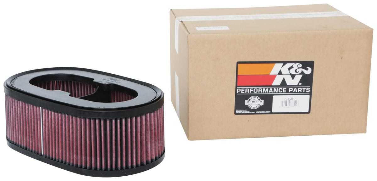 K&N FILTER E-0636 K&N Engine Air Filter: Increase Power & Acceleration, Washable, Premium, Replacement Car Air Filter: Compatible with 2020-2021 CHEVROLET Corvette, E-0636