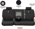 Covercraft Carhartt Super Dux SeatSaver Custom Seat Covers — SSC8497COBK — 2nd Row 60/40 Bench Seat — Compatible with 2019-2022 Ford F-250/F-350 Crew Cab — Black
