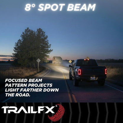TRAILFX 3X2AMS2 Trailfx Driving/Fog Light 3X2AMS2, LED Bulb, 6 Clear LED 3 Watt Bulbs, 3 Inch Square, 8 Degree Spot Beam, Amber Polycarbonate Lens, Bracket Mount, 20 Watt Blubs Amp Draw 1.4 AMP At 12 Volts, Set Of 2