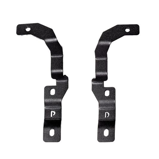 GO RHINO 732255T Go Rhino! XE Hood Hinge Cube Light Mount | Mild Steel, Textured Black | 732255T | Fits 2015-2022 Chevrolet Colorado