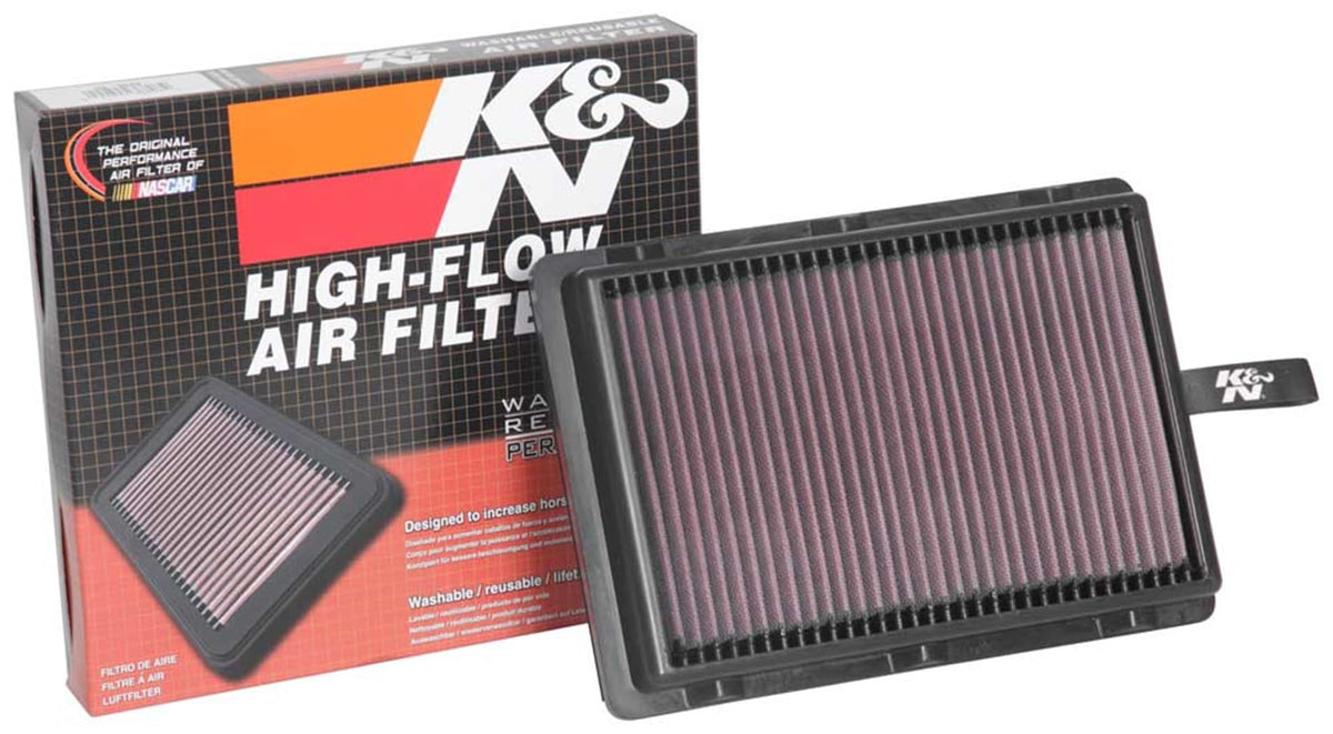 K&N FILTER 33-5046 K&N High-Flow Original Lifetime Engine Air Filter: Increase Power: Premium, Washable: Compatible with 2016-2022 Hyundai/KIA: Tucson, Sportage, 33-5046