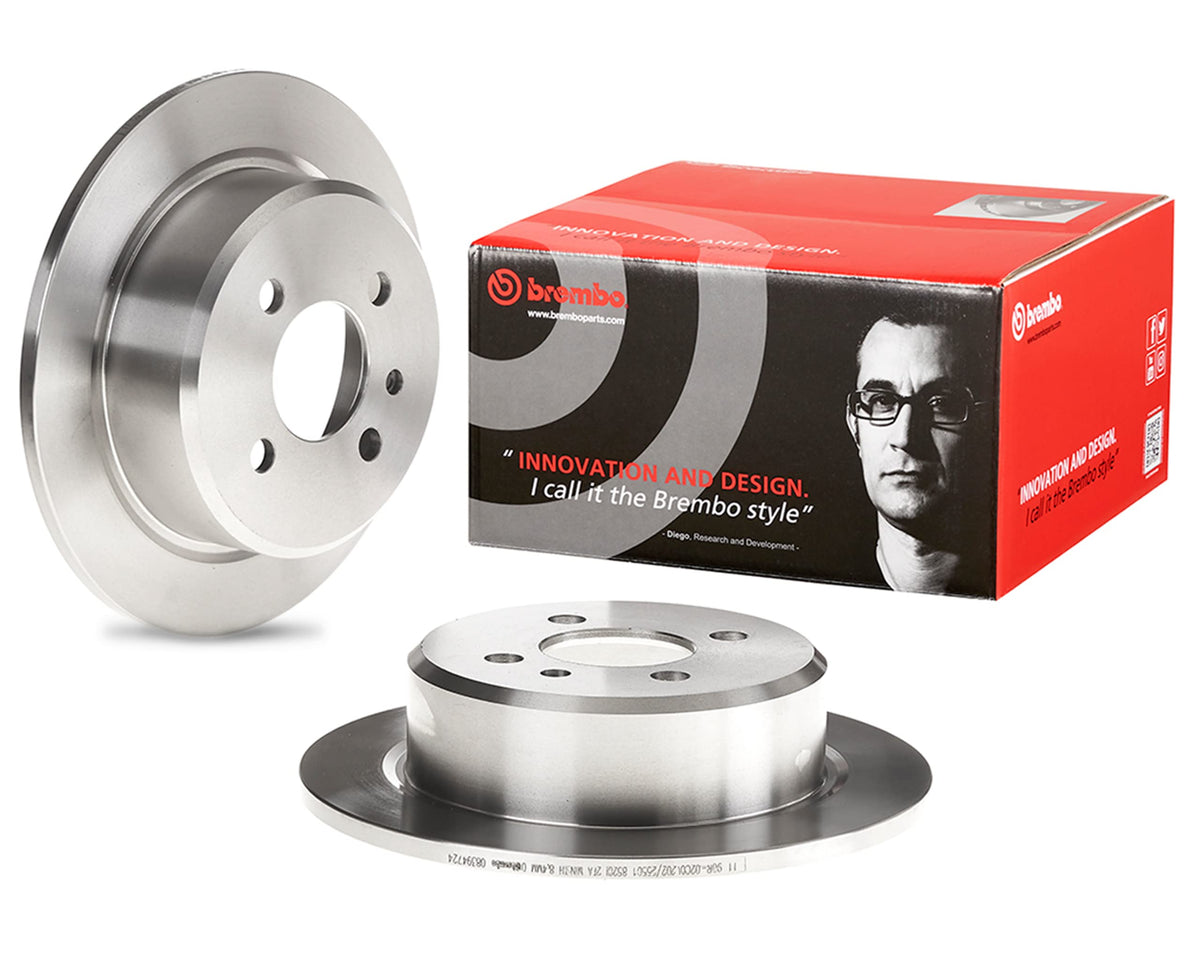 BREMBO 08394724C02 Brembo 08.3947.24 Standard solid Rear Brake Rotor BMW OE# 34216755407